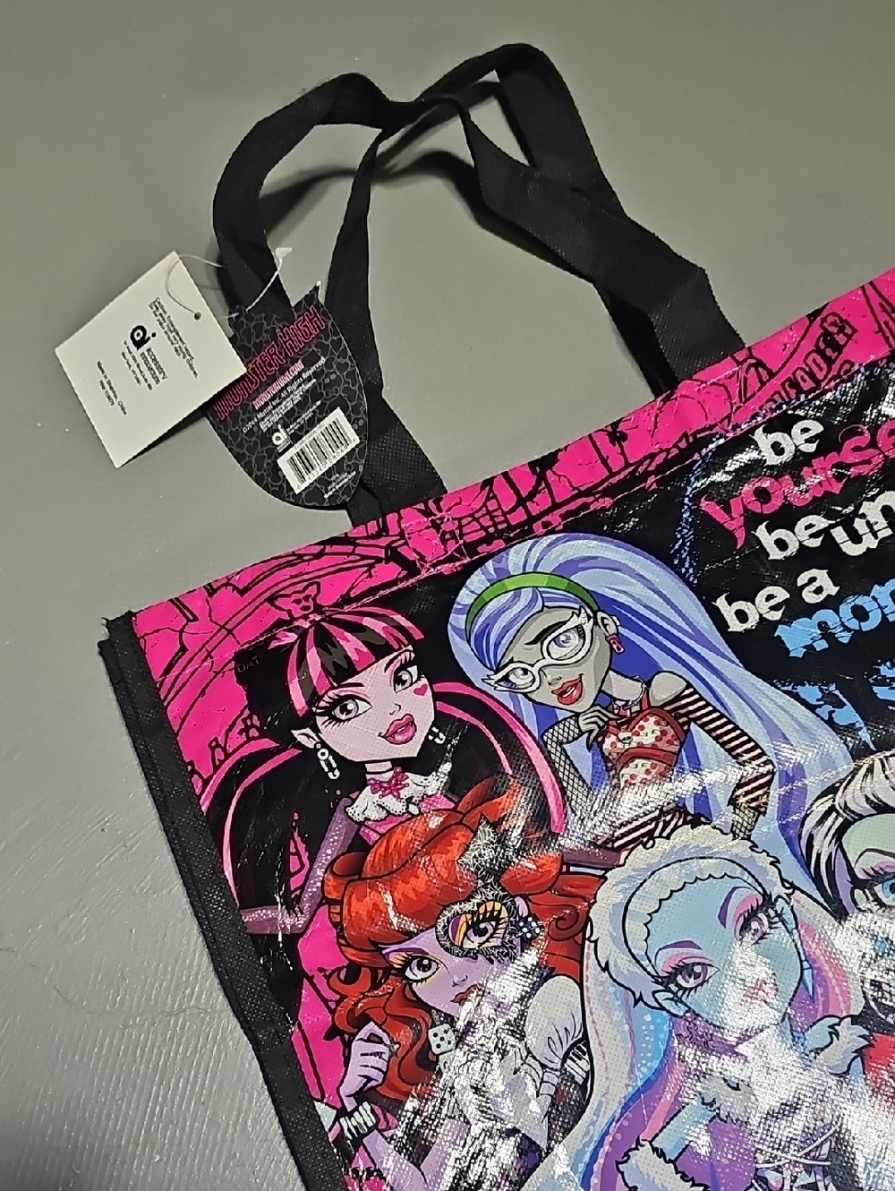 Monster High 2014 Mattel Reusable Tote Bag Shopping Bag - Picture 4 of 6
